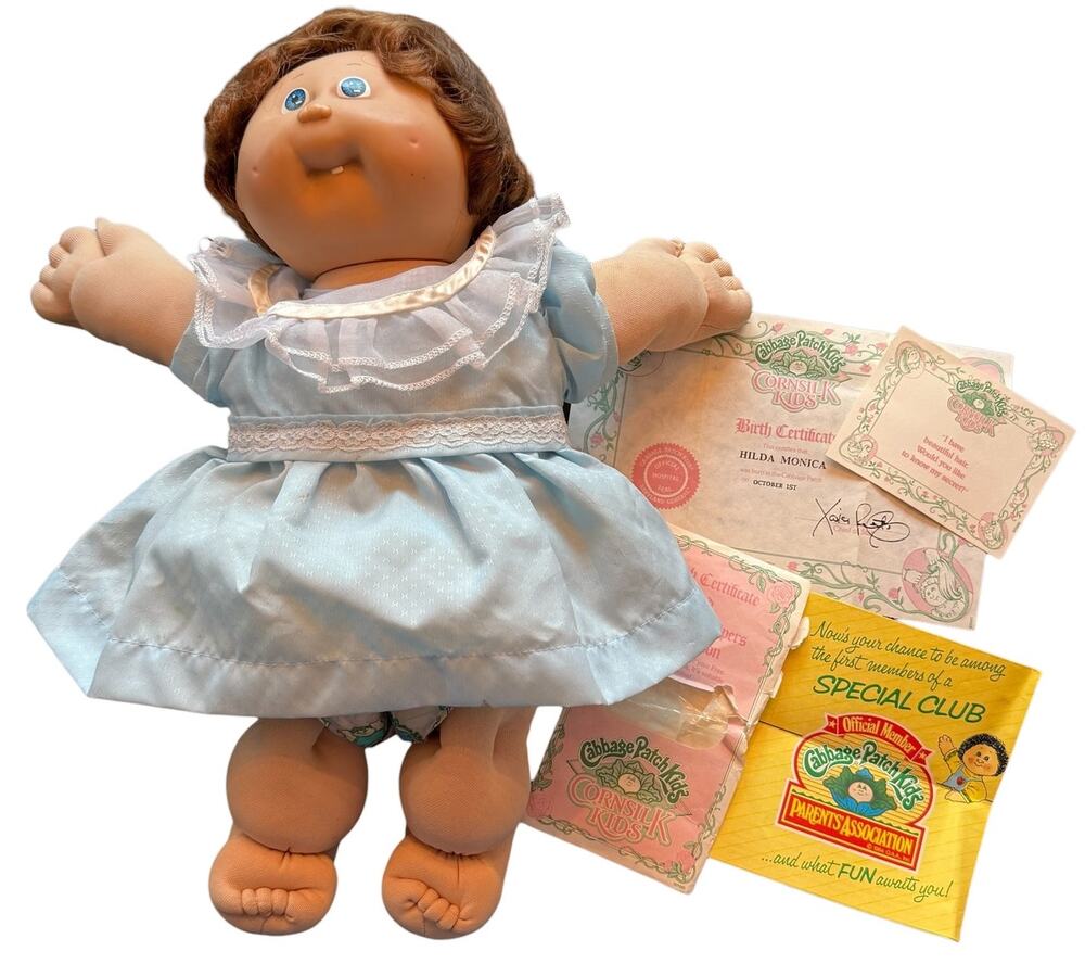 Cabbage Patch Kids Cornsilk Doll 1986 Coleco HM10 Tooth Diaper